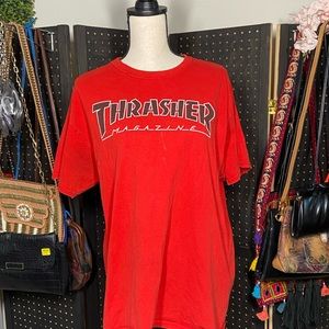 Authentic Red Thrasher Magazine Shirt